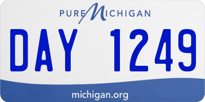 MI license plate DAY1249
