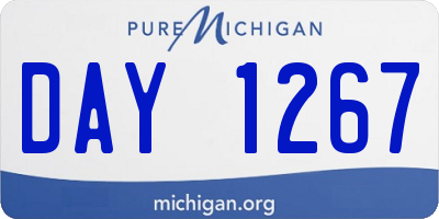 MI license plate DAY1267