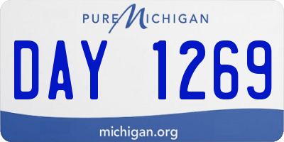 MI license plate DAY1269
