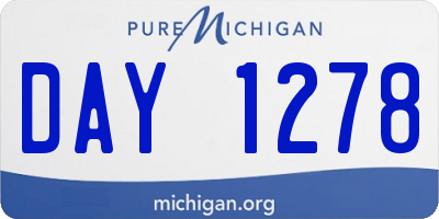 MI license plate DAY1278