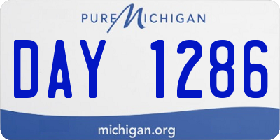 MI license plate DAY1286