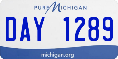 MI license plate DAY1289