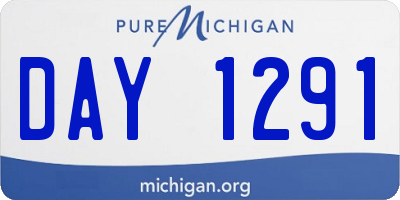 MI license plate DAY1291
