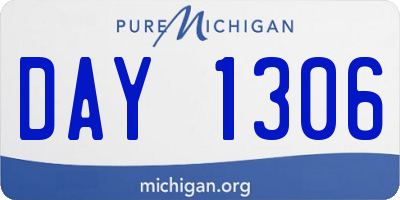 MI license plate DAY1306