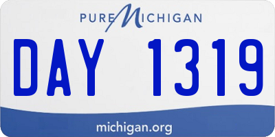 MI license plate DAY1319