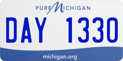 MI license plate DAY1330