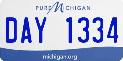 MI license plate DAY1334