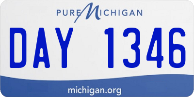 MI license plate DAY1346