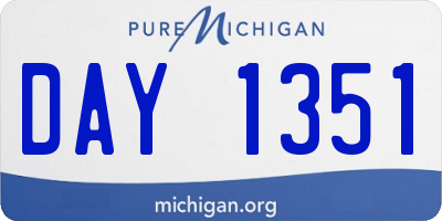 MI license plate DAY1351