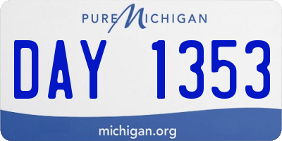 MI license plate DAY1353