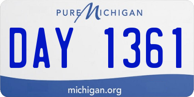 MI license plate DAY1361