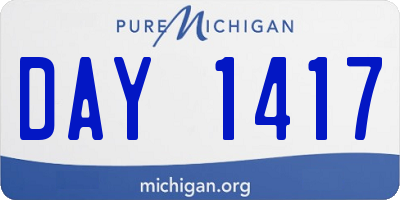 MI license plate DAY1417