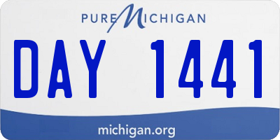MI license plate DAY1441