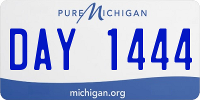 MI license plate DAY1444