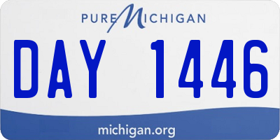 MI license plate DAY1446