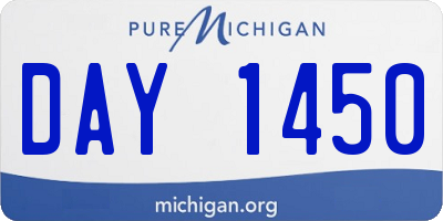 MI license plate DAY1450