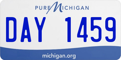 MI license plate DAY1459