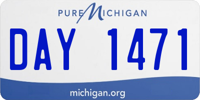 MI license plate DAY1471