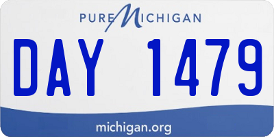 MI license plate DAY1479