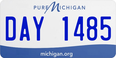 MI license plate DAY1485