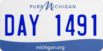 MI license plate DAY1491
