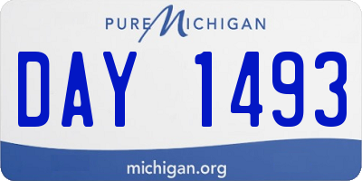 MI license plate DAY1493