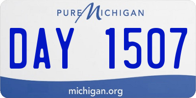 MI license plate DAY1507