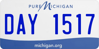 MI license plate DAY1517