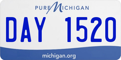 MI license plate DAY1520