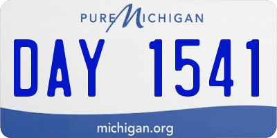 MI license plate DAY1541