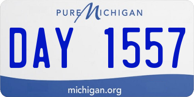 MI license plate DAY1557