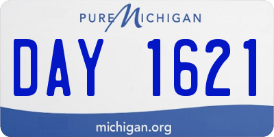 MI license plate DAY1621