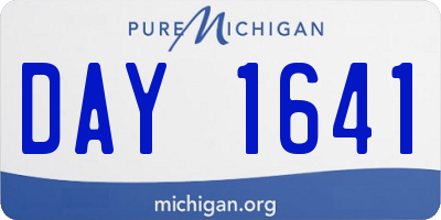 MI license plate DAY1641