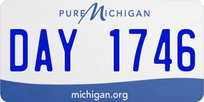 MI license plate DAY1746