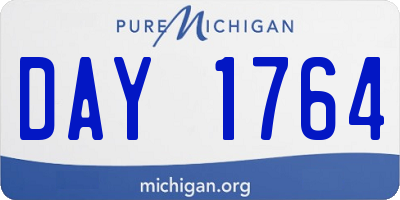 MI license plate DAY1764