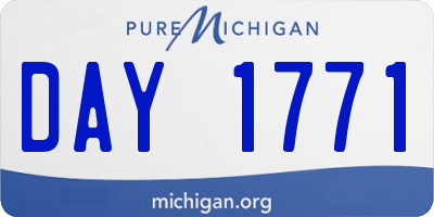 MI license plate DAY1771
