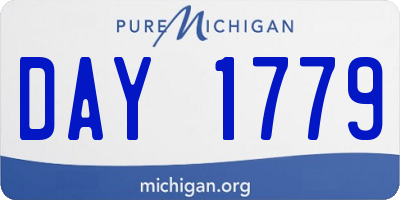 MI license plate DAY1779