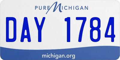 MI license plate DAY1784