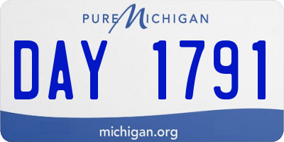 MI license plate DAY1791