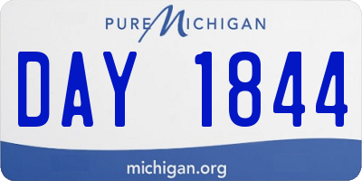 MI license plate DAY1844