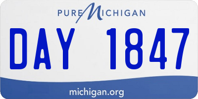 MI license plate DAY1847