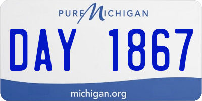 MI license plate DAY1867