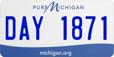 MI license plate DAY1871