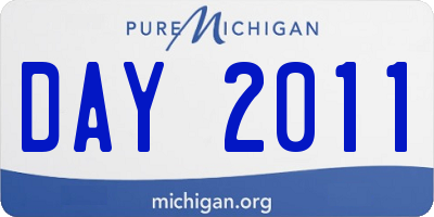 MI license plate DAY2011