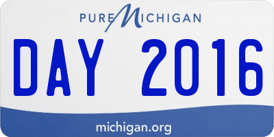 MI license plate DAY2016