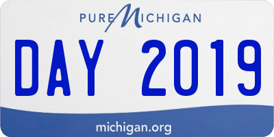 MI license plate DAY2019