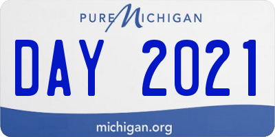 MI license plate DAY2021