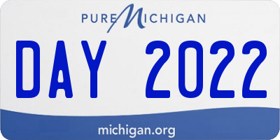 MI license plate DAY2022