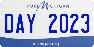 MI license plate DAY2023