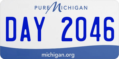 MI license plate DAY2046